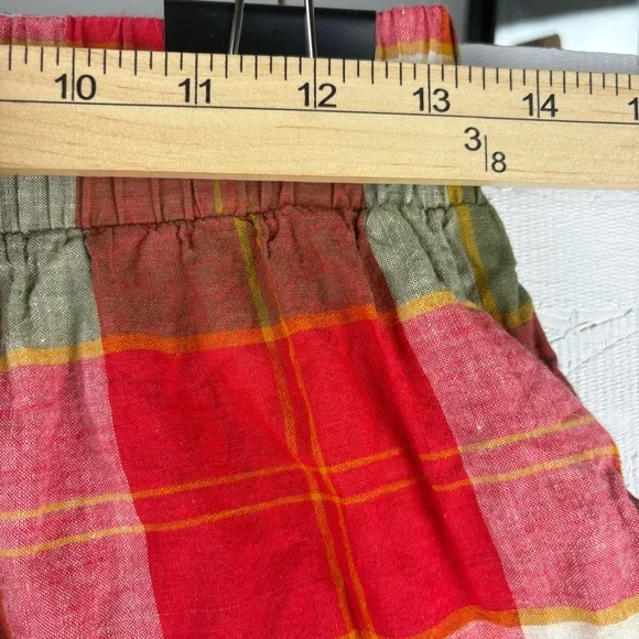 Vintage Vis a Vis Plaid Halter Top and Shorts Set Large Designer - Picture 8 of 11